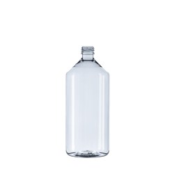 1L Clear PET Pharma Veral, 28mm ROPP Neck